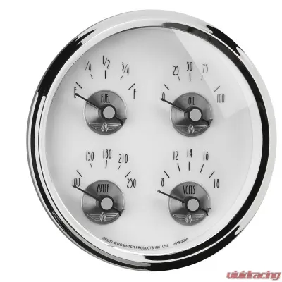 AutoMeter GAUGE; QUAD; 5in.; 0OE TO 90OF; ELEC; PRESTIGE PEARL - 2020