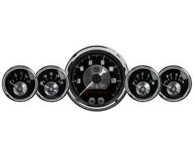 AutoMeter GAUGE KIT; 5 PC.; 3 3/8in./2 1/16in.; GPS SPEEDO W/LCD ODO; PRESTIGE BLK DIAMOND