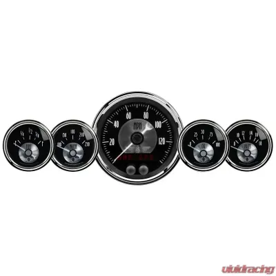 AutoMeter GAUGE KIT; 5 PC.; 3 3/8in./2 1/16in.; GPS SPEEDO W/LCD ODO; PRESTIGE BLK DIAMOND - 2024