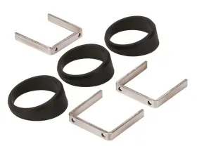 AutoMeter GAUGE MOUNT; ANGLE RINGS; 3 PCS.; BLACK; FOR 2 1/16in. GAUGES