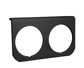 AutoMeter GAUGE MOUNTING PANEL; DUAL; 2 1/16in.; BLACK; ALUMINUM