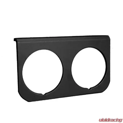 AutoMeter GAUGE MOUNTING PANEL; DUAL; 2 1/16in.; BLACK; ALUMINUM - 2237