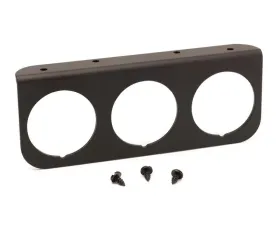 AutoMeter GAUGE MOUNTING PANEL; TRIPLE; 2 1/16in.; BLACK; ALUMINUM