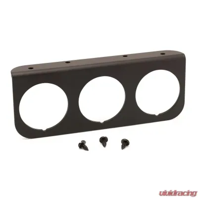 AutoMeter GAUGE MOUNTING PANEL; TRIPLE; 2 1/16in.; BLACK; ALUMINUM - 2238