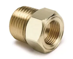 AutoMeter FITTING; ADAPTER; 1/2in. NPT MALE; BRASS; FOR MECH.TEMP. GAUGE