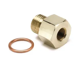 AutoMeter FITTING; ADAPTER; METRIC; M14X1.5 MALE TO 1/8in. NPTF FEMALE; BRASS
