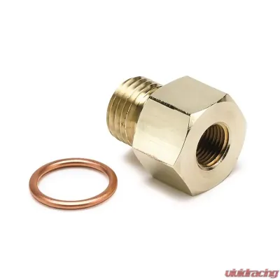 AutoMeter FITTING; ADAPTER; METRIC; M14X1.5 MALE TO 1/8in. NPTF FEMALE; BRASS - 2267