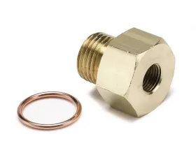 AutoMeter FITTING; ADAPTER; METRIC; M16X1.5 MALE TO 1/8in. NPTF FEMALE; BRASS