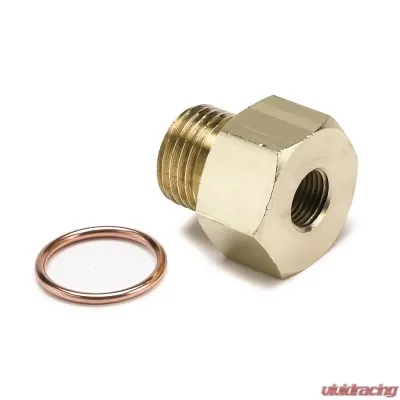 AutoMeter FITTING; ADAPTER; METRIC; M16X1.5 MALE TO 1/8in. NPTF FEMALE; BRASS - 2268