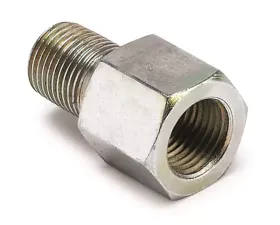 AutoMeter FITTING; ADAPTER; METRIC; 1/8in. BSPT MALE TO 1/8in. NPTF FEMALE; BRASS