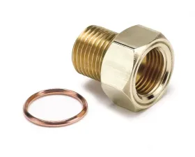 AutoMeter FITTING; ADAPTER; M16X1.5 MALE; BRASS; FOR MECH. TEMP. GAUGE