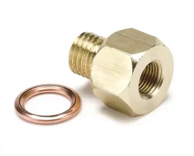 AutoMeter FITTING; ADAPTER; METRIC; M12X1.5 MALE TO 1/8in. NPTF FEMALE; BRASS