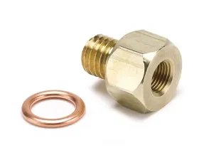 AutoMeter FITTING; ADAPTER; METRIC; M12X1.75 MALE TO 1/8in. NPTF FEMALE; BRASS