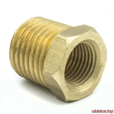 AutoMeter FITTING; ADAPTER; 1/4in. NPT MALE; 1/8in. NPT FEMALE; BRASS - 2279