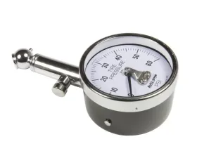 AutoMeter GAUGE; TIRE PRESSURE; ANALOG; 60PSI; WHITE DIAL; W/PEAK HOLD; AUTOGAGE