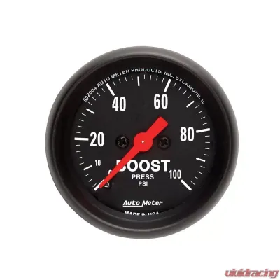 AutoMeter GAUGE; BOOST; 2 1/16in.; 100PSI; MECHANICAL; Z-SERIES - 2618