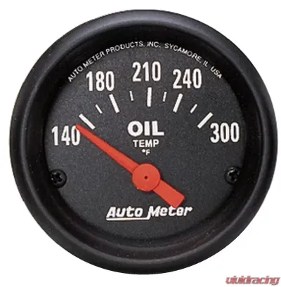 AutoMeter GAUGE; OIL TEMP; 2 1/16in.; 140-300deg.F; ELECTRIC; Z-SERIES - 2639