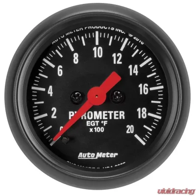 AutoMeter GAUGE; PYROMETER (EGT); 2 1/16in.; 2000deg.F; DIGITAL STEPPER MOTOR; Z-SERIES - 2655