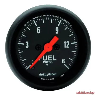 AutoMeter GAUGE; FUEL PRESSURE; 2 1/16in.; 15PSI; DIGITAL STEPPER MOTOR; Z-SERIES - 2661
