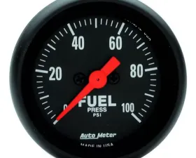 AutoMeter GAUGE; FUEL PRESSURE; 2 1/16in.; 100PSI; DIGITAL STEPPER MOTOR; Z-SERIES