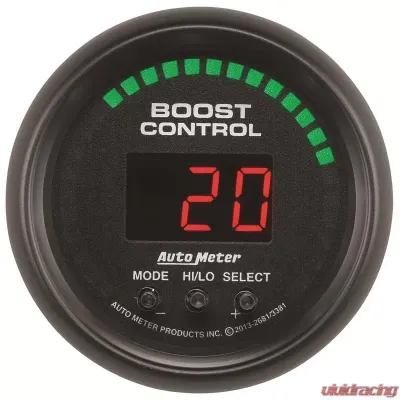 AutoMeter GAUGE; BOOST CONTROLLER; 2 1/16in.; 30INHG-30PSI; INCL. SOLENOID; DIGITAL; Z/ES - 2681