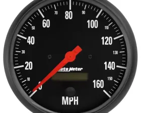AutoMeter GAUGE; SPEEDO; 5in.; 160MPH; ELEC. PROGRAM W/LCD ODO; Z-SERIES