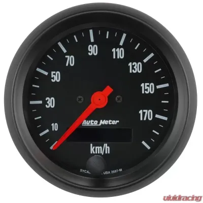 AutoMeter GAUGE; SPEEDOMETER; 3 3/8in.; 190KM/H; ELEC. PROG. W/LCD ODO; Z-SERIES - 2687-M