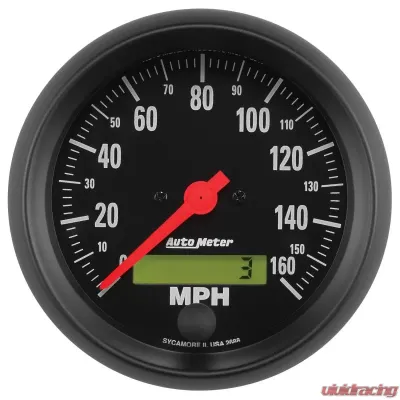 AutoMeter GAUGE; SPEEDO; 3 3/8in.; 160MPH; ELEC. PROGRAM W/LCD ODO; Z-SERIES - 2688