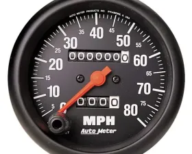 AutoMeter GAUGE; SPEEDOMETER; 3 3/8in.; 80MPH; MECHANICAL; Z-SERIES