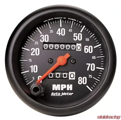 AutoMeter GAUGE; SPEEDOMETER; 3 3/8in.; 80MPH; MECHANICAL; Z-SERIES - 2690