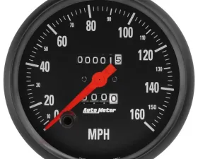AutoMeter GAUGE; SPEEDOMETER; 5in.; 160MPH; MECHANICAL; Z-SERIES