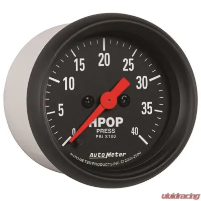 AutoMeter GAUGE; HIGH PRESS OIL PUMP; 2 1/16in.; 4KPSI; DIGITAL STEPPER MOTOR; Z-SERIES - 2696