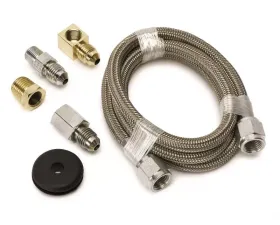 AutoMeter LINE; BRAIDED STAINLESS STEEL; #4 DIA.; 3FT. LENGTH;-4AN AND 1/8in. NPTF FITTING