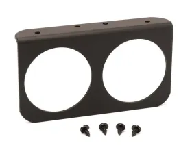 AutoMeter GAUGE MOUNTING PANEL; DUAL; 2 5/8in.; BLACK; ALUMINUM