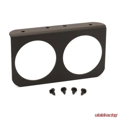 AutoMeter GAUGE MOUNTING PANEL; DUAL; 2 5/8in.; BLACK; ALUMINUM - 3232