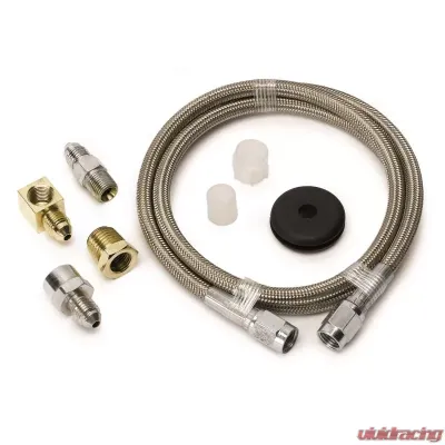 AutoMeter LINE; BRAIDED STAINLESS STEEL; #3 DIA.; 3FT. LENGTH;-3AN AND 1/8in. NPTF FITTING - 3234