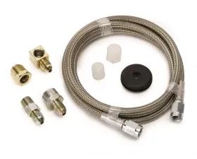 AutoMeter LINE; BRAIDED STAINLESS STEEL; #3 DIA.; 4FT. LENGTH;-3AN AND 1/8in. NPTF FITTING
