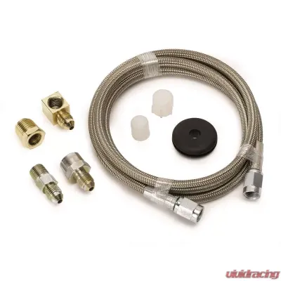 AutoMeter LINE; BRAIDED STAINLESS STEEL; #3 DIA.; 4FT. LENGTH;-3AN AND 1/8in. NPTF FITTING - 3235