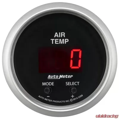 AutoMeter GAUGE; AIR TEMP; DUAL; 2 1/16in.; 0-300deg.F; DIGITAL; SPORT-COMP - 3358