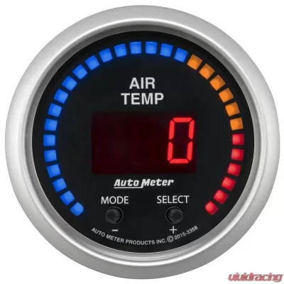AutoMeter GAUGE; AIR TEMP; DUAL; 2 1/16in.; 0-300deg.F; DIGITAL; SPORT-COMP - 3358