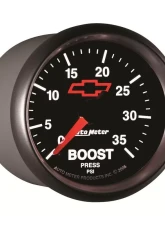 AutoMeter GAUGE; FUEL LEVEL; 2 1/16in.; 0OE TO 90OF; ELEC; CHEVY RED BOWTIE; BLACK                                     - 3613-00406 - Image 3