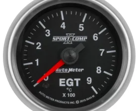 AutoMeter GAUGE; PYROMETER (EGT); 2 1/16in.; 900deg.C; DIGITAL STEPPER MOTOR; SPORT-COMP I