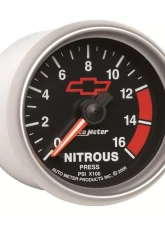 AutoMeter GAUGE; NITROUS PRESSURE; 2 1/16in.; 1600PSI; DIGITAL STEPPER MOTOR; CHEVY RED BO                                     - 3674-00406 - Image 3