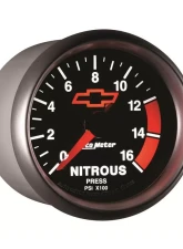 AutoMeter GAUGE; NITROUS PRESSURE; 2 1/16in.; 1600PSI; DIGITAL STEPPER MOTOR; CHEVY RED BO                                     - 3674-00406 - Image 4