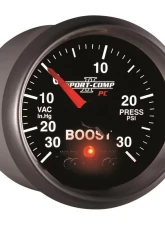 AutoMeter GAUGE; VAC/BOOST; 2 1/16in.; 30INHG-30PSI; STEPPER MOTOR W/PK/WRN; SPORT-COMP II                                     - 3677 - Image 6