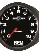 AutoMeter GAUGE; TACHOMETER; 5in.; 10K RPM; IN-DASH; SPORT-COMP II                                     - 3698 - Image 3