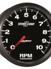 AutoMeter GAUGE; TACHOMETER; 5in.; 10K RPM; IN-DASH; SPORT-COMP II                                     - 3698 - Image 6