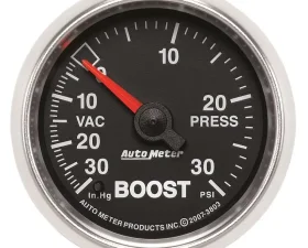 AutoMeter GAUGE; VAC/BOOST; 2 1/16in.; 30INHG-30PSI; MECHANICAL; GS