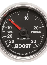 AutoMeter GAUGE; VAC/BOOST; 2 1/16in.; 30INHG-30PSI; MECHANICAL; GS                                     - 3803 - Image 5