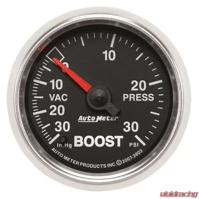 AutoMeter GAUGE; VAC/BOOST; 2 1/16in.; 30INHG-30PSI; MECHANICAL; GS - 3803